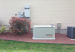 Generac generator outside of home